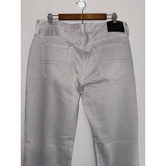 Five Four Gray Jeans Fenton Relaxed  Straight Mens 33x32 Casual Stretch Denim - Picture 8 of 16